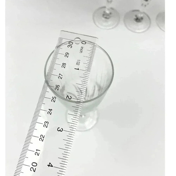 VTG Set of 4 Clear Glass Champagne Flute Wine 7" Unmarked Stemware - Picture 4 of 13